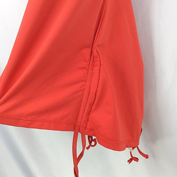NWT Quint Soul Tankini Top Women Small Strappy Cross Backless Coral Red Swimsuit - Picture 4 of 8